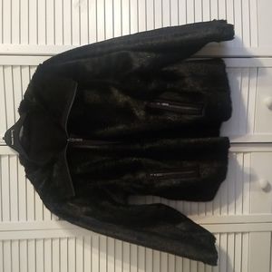 Pamela McCoy reversible faux fur jacket 2x